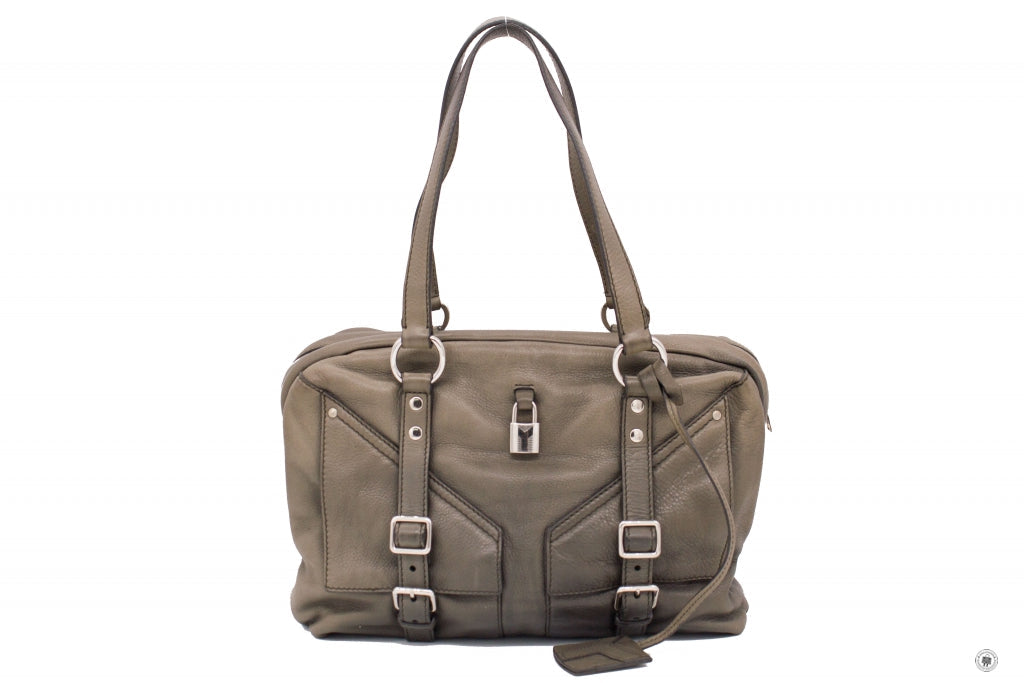 SAINT LAURENT Saint Laurent 227747 Rivegauche  Grey Leather Shoulder B | Italystation.com - Shop Now at italystation.com