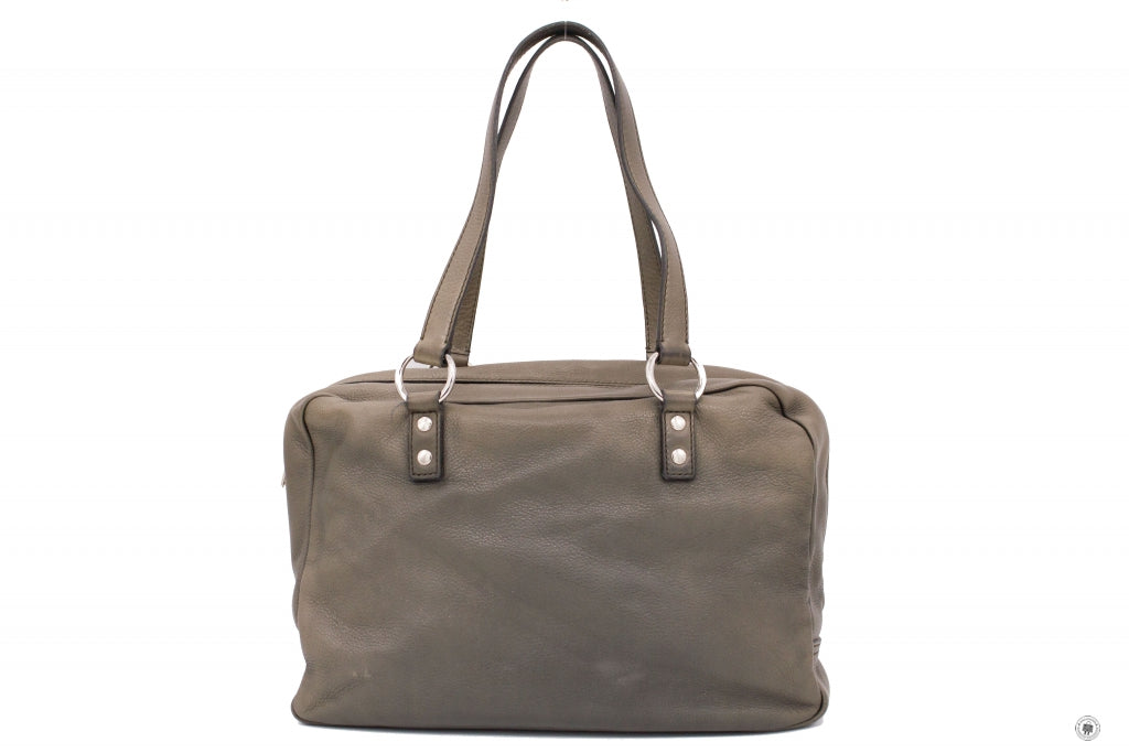 SAINT LAURENT Saint Laurent 227747 Rivegauche  Grey Leather Shoulder B | Italystation.com - Shop Now at italystation.com