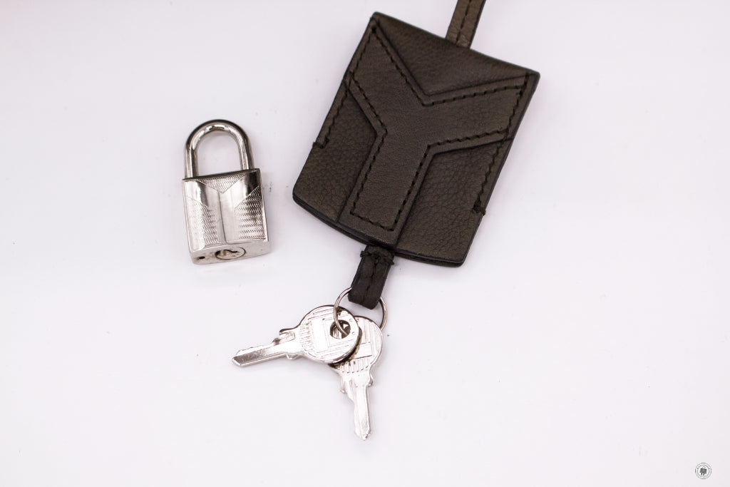 SAINT LAURENT Saint Laurent 227747 Rivegauche  Grey Leather Shoulder B | Italystation.com - Shop Now at italystation.com