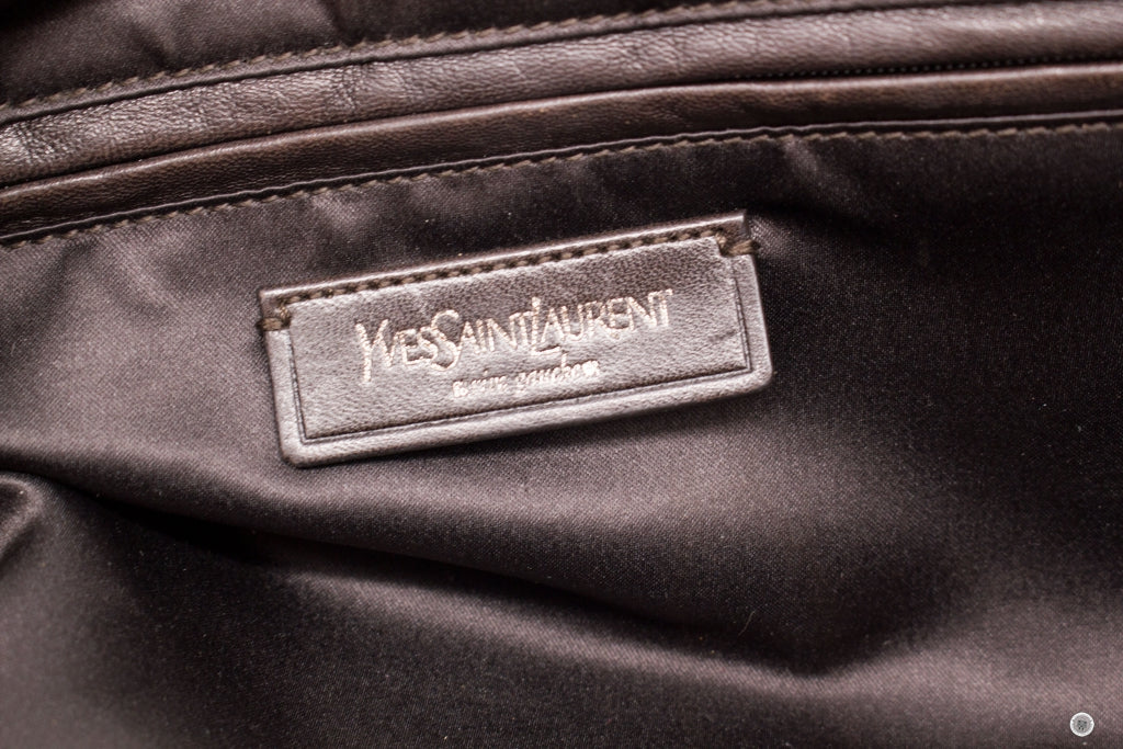 SAINT LAURENT Saint Laurent 227747 Rivegauche  Grey Leather Shoulder B | Italystation.com - Shop Now at italystation.com