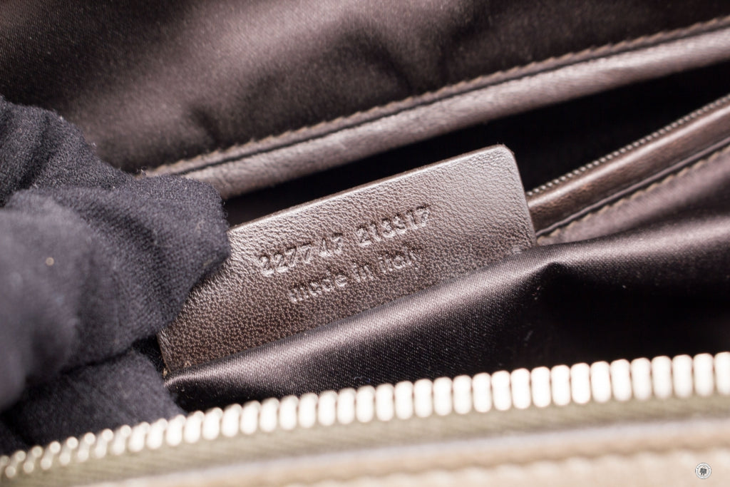 SAINT LAURENT Saint Laurent 227747 Rivegauche  Grey Leather Shoulder B | Italystation.com - Shop Now at italystation.com