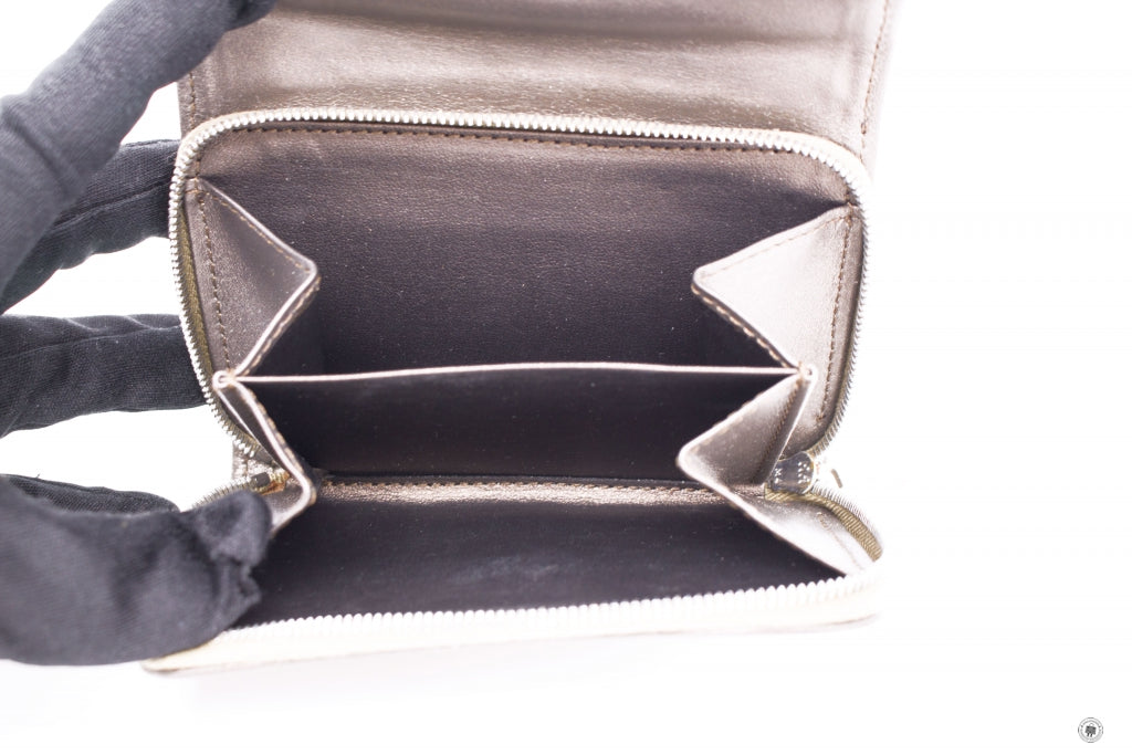 CELINE Celine Suede With Embossed Logo With Metallic Leather  Khaki Sh | Italystation.com - Shop Now at italystation.com