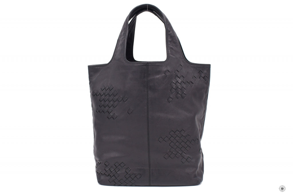 BOTTEGA VENETA Bottega Veneta 131673 V0055 Intrecciato Leather Tote Bl | Italystation.com - Shop Now at italystation.com