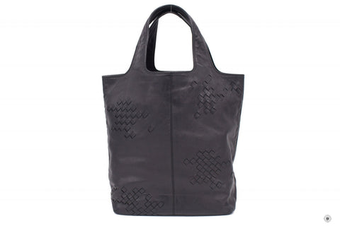 BOTTEGA VENETA Bottega Veneta 131673 V0055 Intrecciato Leather Tote Bl | Italystation.com - Shop Now at italystation.com