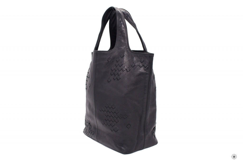BOTTEGA VENETA Bottega Veneta 131673 V0055 Intrecciato Leather Tote Bl | Italystation.com - Shop Now at italystation.com