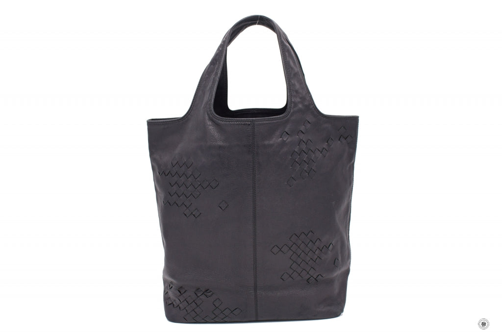 BOTTEGA VENETA Bottega Veneta 131673 V0055 Intrecciato Leather Tote Bl | Italystation.com - Shop Now at italystation.com