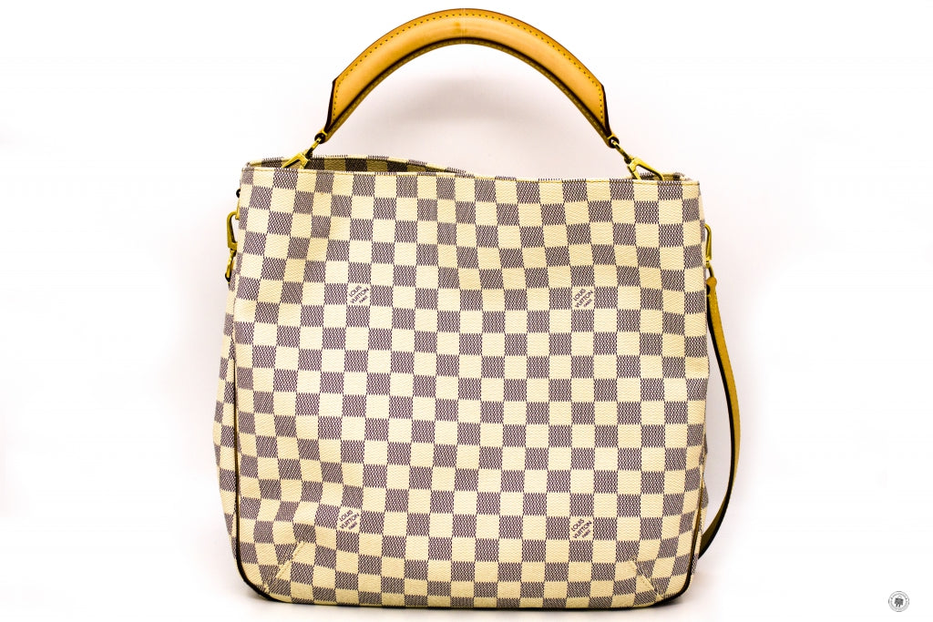 LOUIS VUITTON Louis Vuitton N41216 Damier Azur Soffi White Canvas Shou | Italystation.com - Shop Now at italystation.com