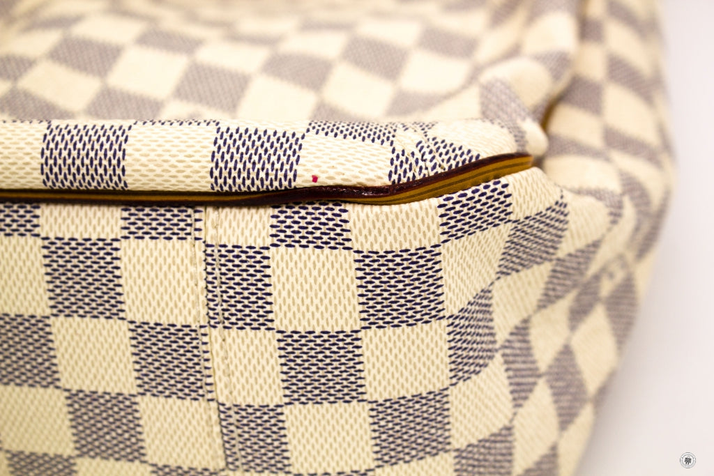 LOUIS VUITTON Louis Vuitton N41216 Damier Azur Soffi White Canvas Shou | Italystation.com - Shop Now at italystation.com