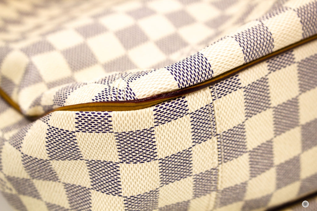 LOUIS VUITTON Louis Vuitton N41216 Damier Azur Soffi White Canvas Shou | Italystation.com - Shop Now at italystation.com