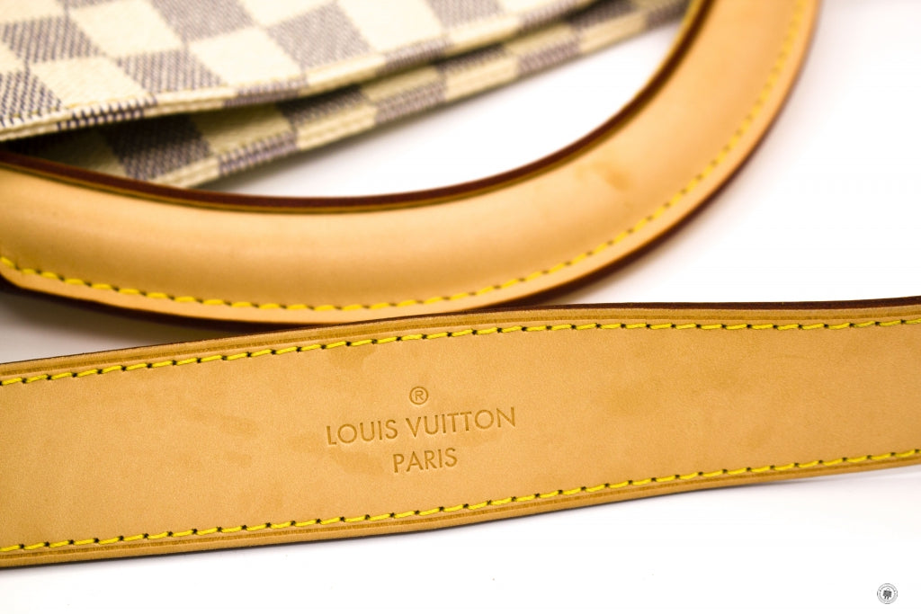 LOUIS VUITTON Louis Vuitton N41216 Damier Azur Soffi White Canvas Shou | Italystation.com - Shop Now at italystation.com