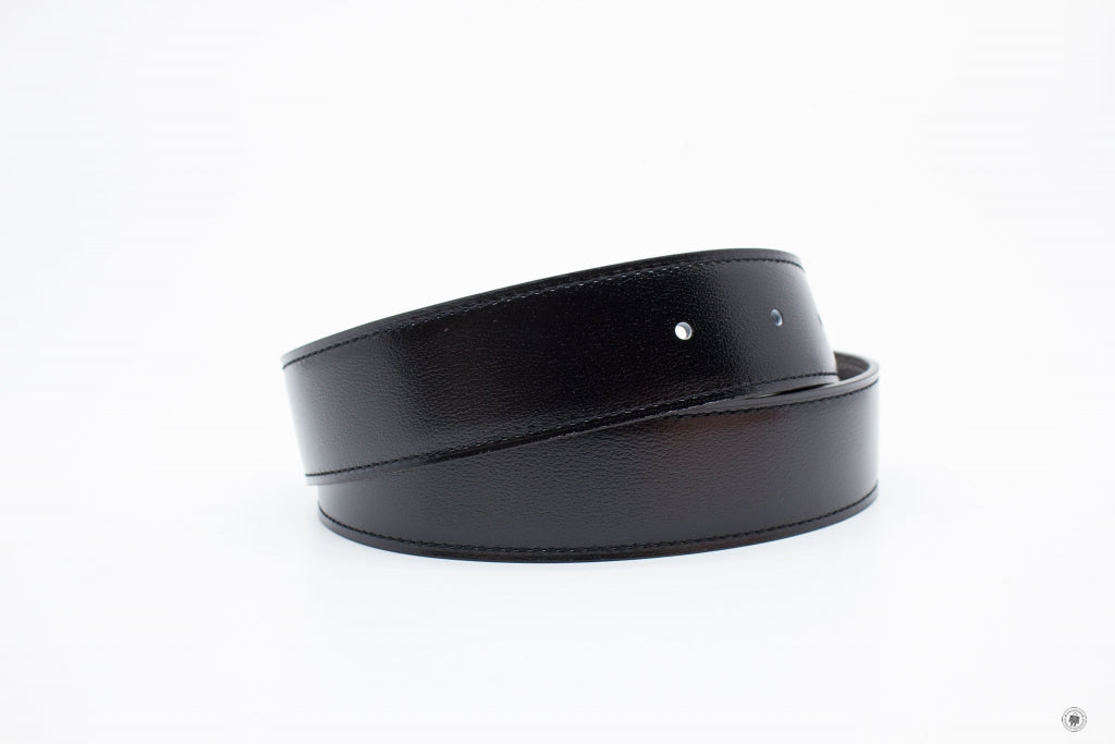 HERMES Hermes 32 MM Reversible Belt Black/etain  Evergrain 90CM Belts | Italystation.com - Shop Now at italystation.com