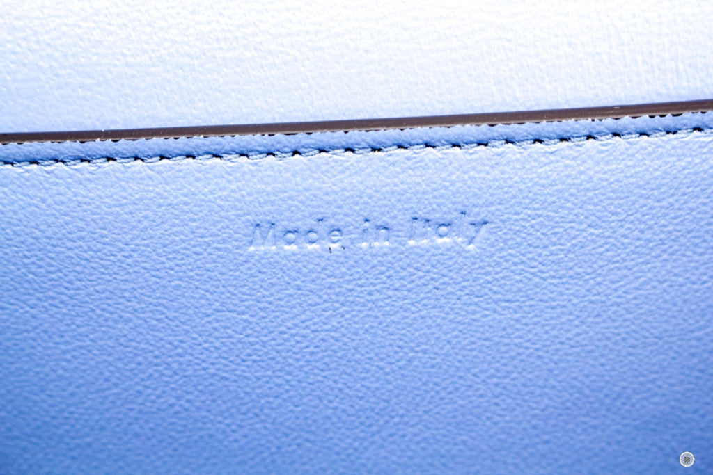 CELINE Celine Frame Blue/taupe Lambskin Medium Shoulder Bags | Italystation.com - Shop Now at italystation.com