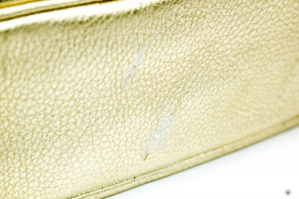 TORY BURCH Tory Burch Thea Gold Metallic Leather Shoulder Bags Ghw | Italystation.com - Shop Now at italystation.com