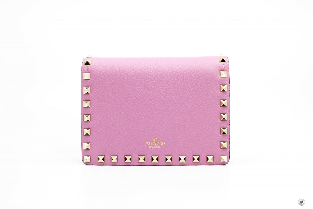 VALENTINO Valentino RW2P0219VSH Rockstud Grainy Calfskin Chain Pouch B | Italystation.com - Shop Now at italystation.com