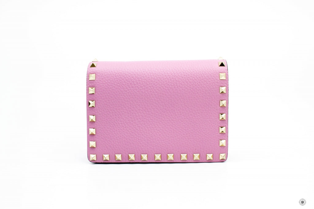 VALENTINO Valentino RW2P0219VSH Rockstud Grainy Calfskin Chain Pouch B | Italystation.com - Shop Now at italystation.com