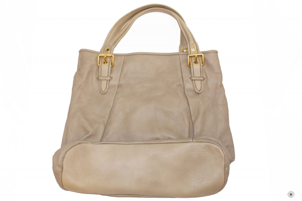 MIU MIU Miu Miu RR1369 X72 F0024 Shopping  Alluminio Calfskin Tote Bag | Italystation.com - Shop Now at italystation.com