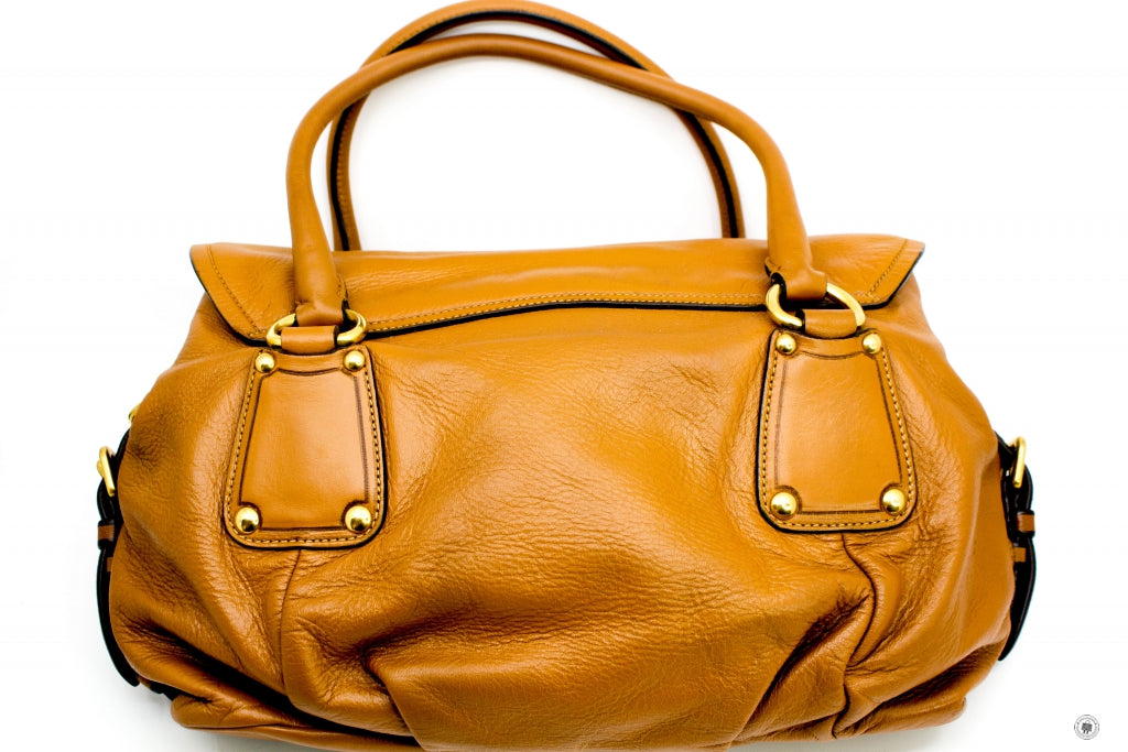 PRADA Prada BR4272 Uxk F0G2D00 Shopping Pattina Nocciolo Calfskin Shou | Italystation.com - Shop Now at italystation.com