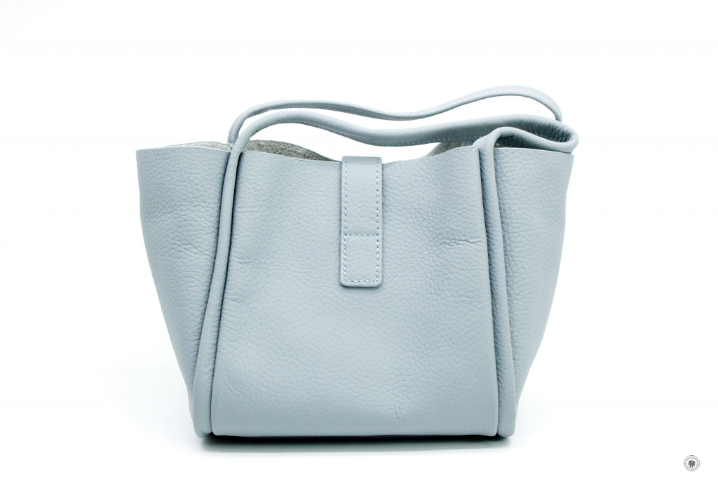 FURLA Furla Pebble Leather  Pale Blue  Small Tote Bag | Italystation.com - Shop Now at italystation.com