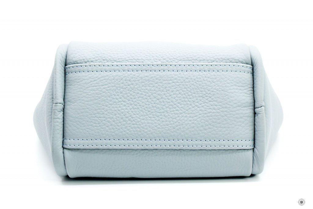 FURLA Furla Pebble Leather  Pale Blue  Small Tote Bag | Italystation.com - Shop Now at italystation.com