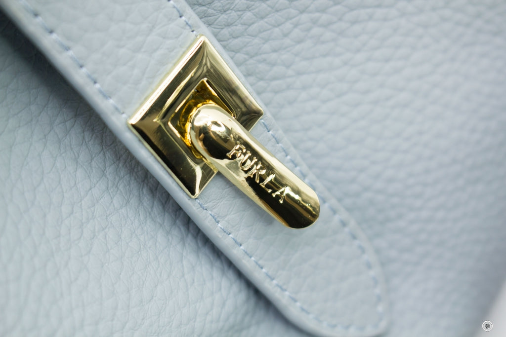 FURLA Furla Pebble Leather  Pale Blue  Small Tote Bag | Italystation.com - Shop Now at italystation.com