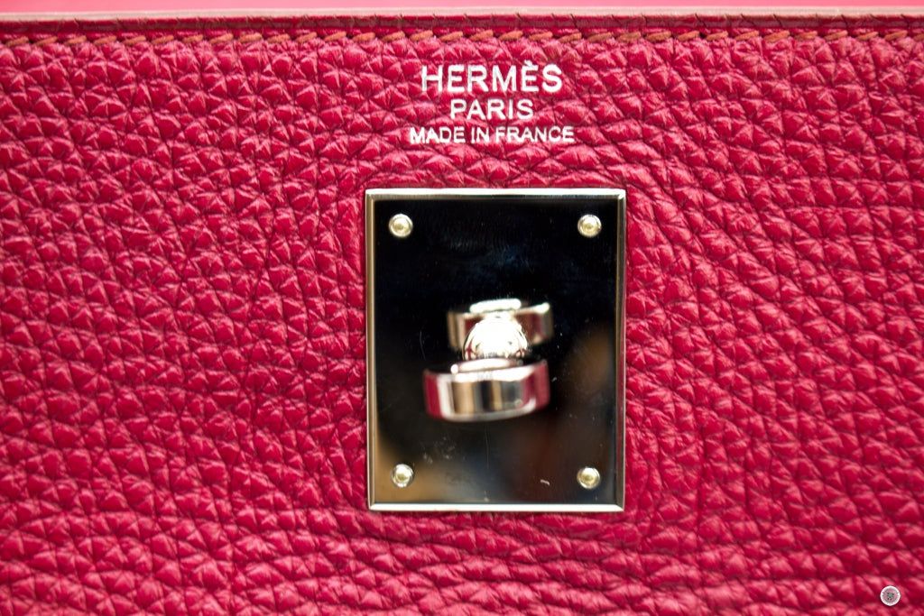 HERMES Hermes Kelly Rouge H  Taurillon Clemence 32 Shoulder Bags Phw | Italystation.com - Shop Now at italystation.com