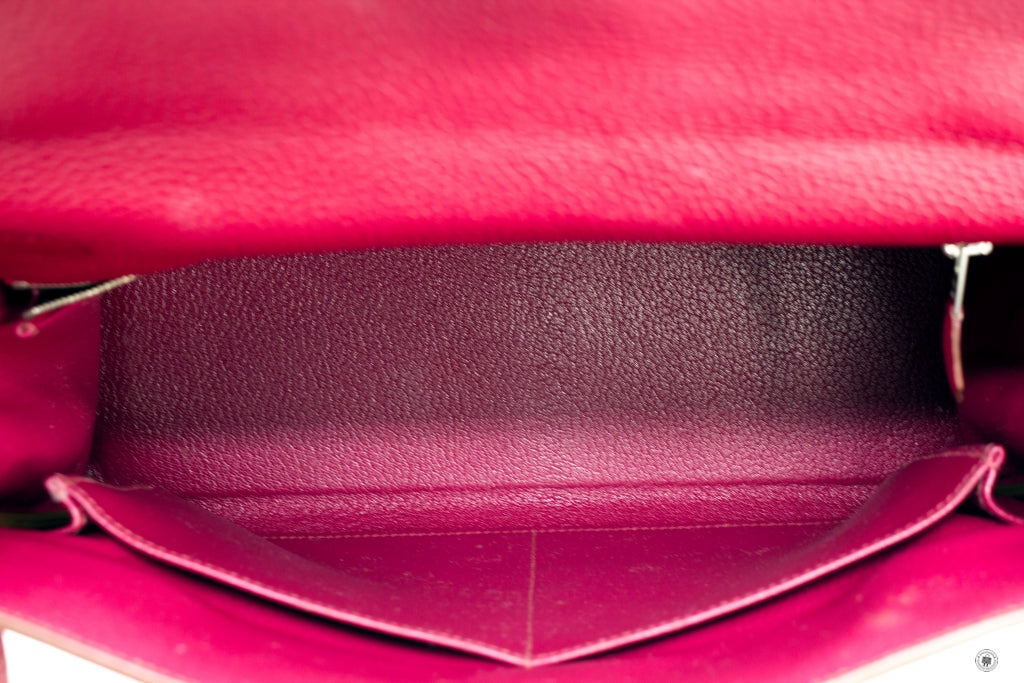 HERMES Hermes Kelly Rouge H  Taurillon Clemence 32 Shoulder Bags Phw | Italystation.com - Shop Now at italystation.com