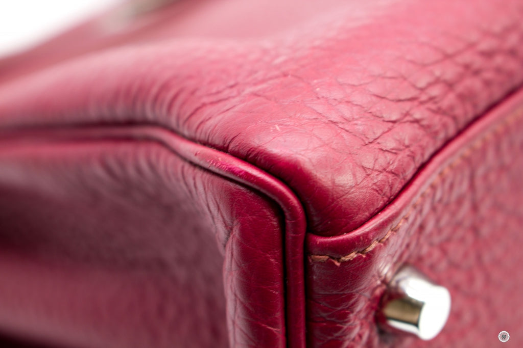 HERMES Hermes Kelly Rouge H  Taurillon Clemence 32 Shoulder Bags Phw | Italystation.com - Shop Now at italystation.com