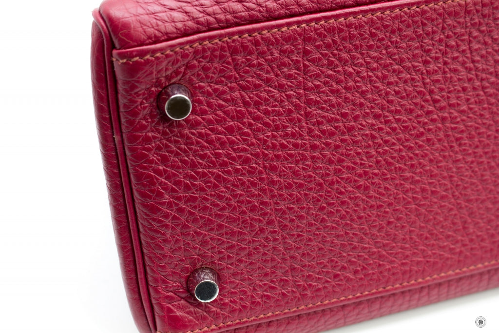 HERMES Hermes Kelly Rouge H  Taurillon Clemence 32 Shoulder Bags Phw | Italystation.com - Shop Now at italystation.com