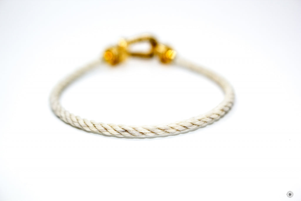 FRED Fred Medium Model 750/1000 Yellow Gold  Beige 16.5 Bracelet | Italystation.com - Shop Now at italystation.com