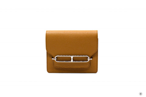 HERMES Hermes H082213 Roulis Slim Wallet QUEBRACHO/CK2J Evergrain Shor | Italystation.com - Shop Now at italystation.com