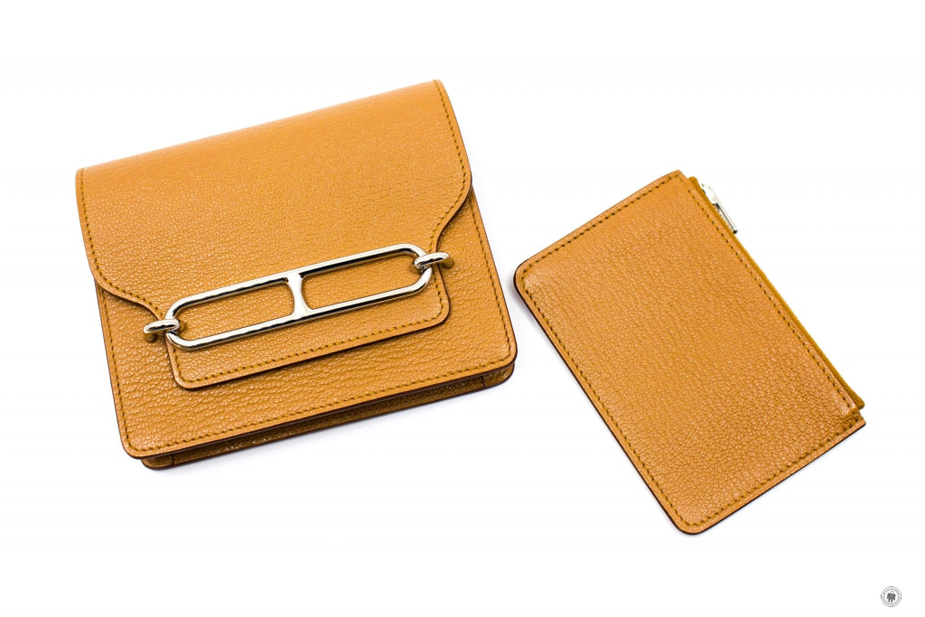 HERMES Hermes H082213 Roulis Slim Wallet QUEBRACHO/CK2J Evergrain Shor | Italystation.com - Shop Now at italystation.com