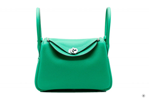 HERMES Hermes 073428 Lindy Menthe / CK6W Taurillon Clemence 26 Shoulde | Italystation.com - Shop Now at italystation.com