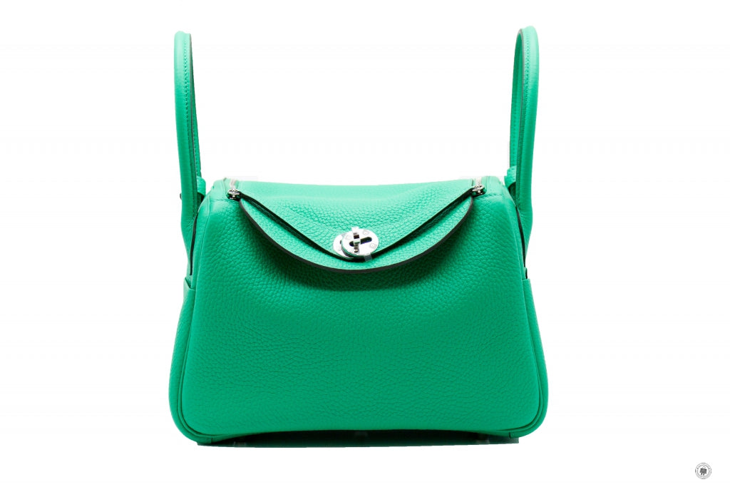 HERMES Hermes 073428 Lindy Menthe / CK6W Taurillon Clemence 26 Shoulde | Italystation.com - Shop Now at italystation.com