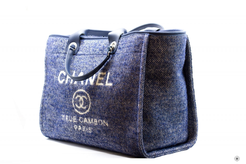 CHANEL Chanel A69941 B06387 NE267 Deauville Shopping Tote Mixed Fibers | Italystation.com - Shop Now at italystation.com