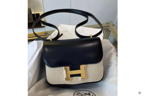 HERMES Hermes 056346 Constance Iii Black / CC89 Box Mini  Shoulder Bag | Italystation.com - Shop Now at italystation.com