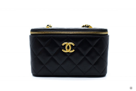 CHANEL Chanel AP2550B07242 Vanity With Gold And Silver Chain Black / 9 | Italystation.com - Shop Now at italystation.com