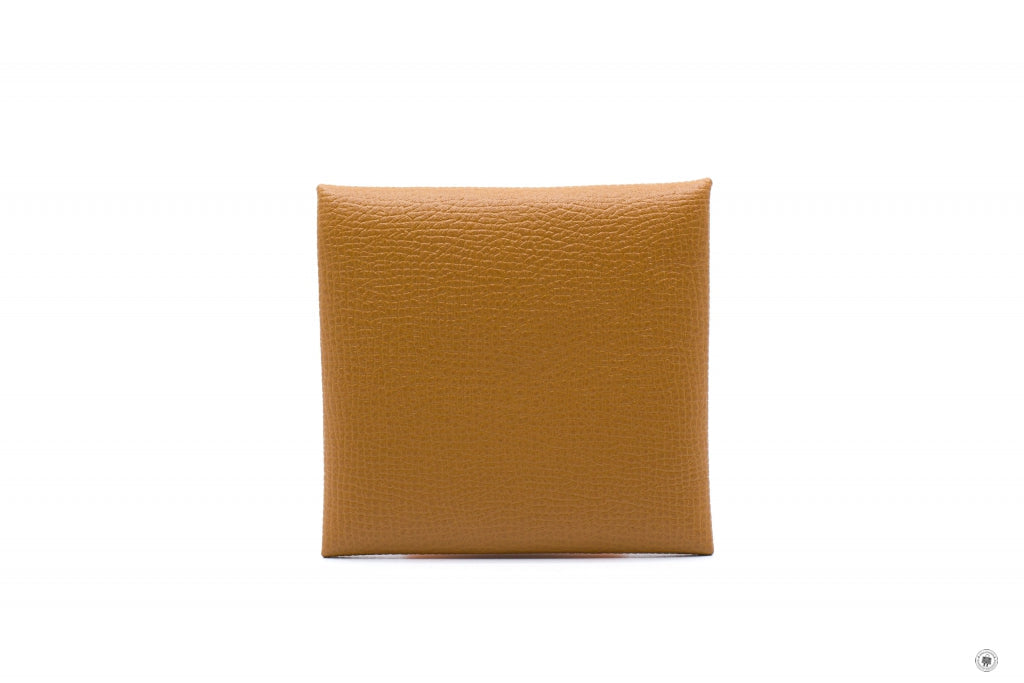 HERMES Hermes H041054 Bastia Gold / CK37 Epsom Coin Purse Phw | Italystation.com - Shop Now at italystation.com
