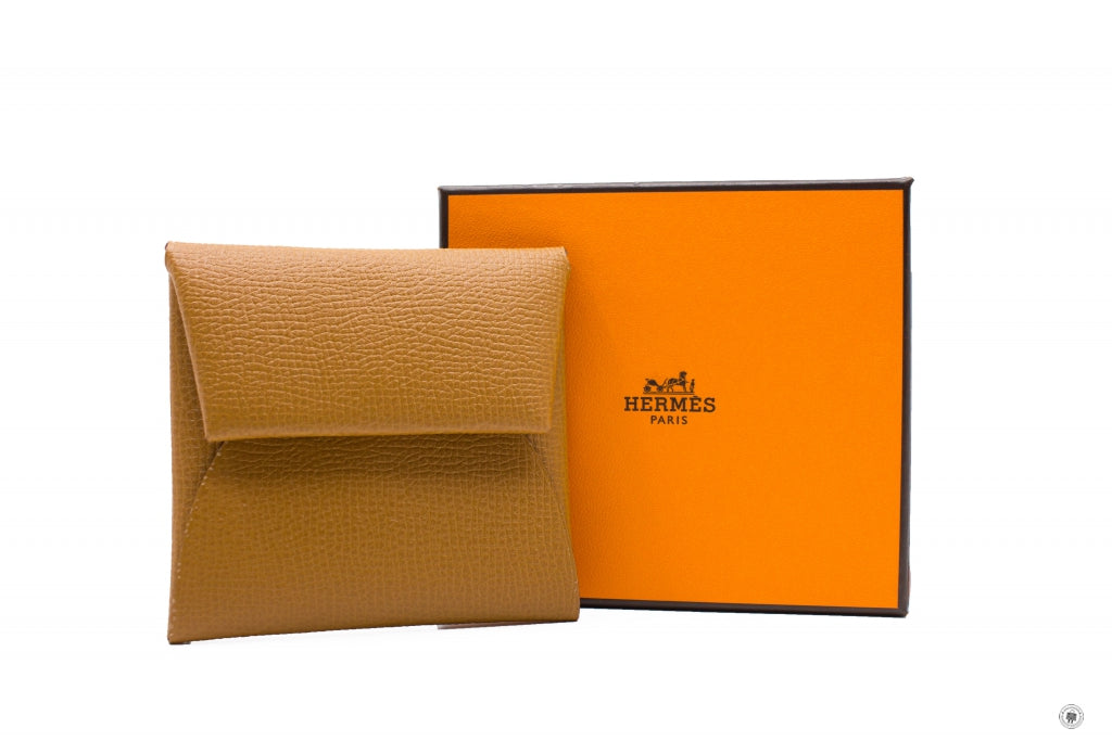 HERMES Hermes H041054 Bastia Gold / CK37 Epsom Coin Purse Phw | Italystation.com - Shop Now at italystation.com