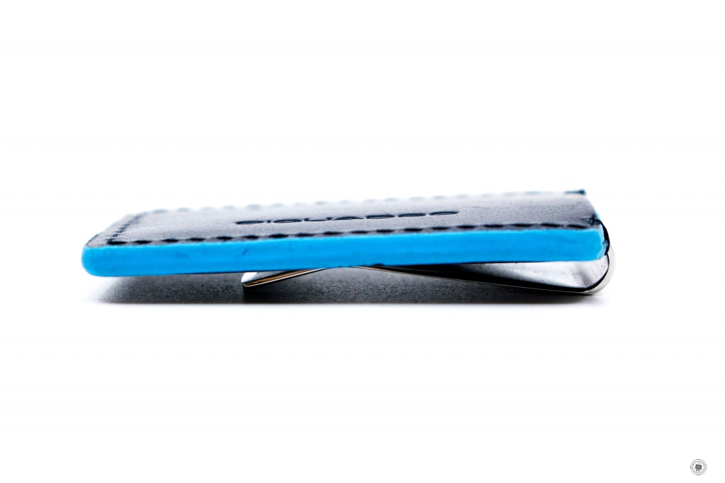 PIQUADRO Piquadro PP4857B2 Money Clip Blue Square Line Blue Blue 5.5CM | Italystation.com - Shop Now at italystation.com