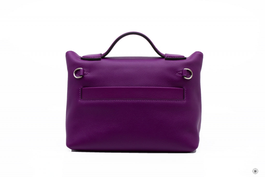 HERMES Hermes H082153 24/24 Mini  Anemone/anemone  Taurillon Clemence  | Italystation.com - Shop Now at italystation.com