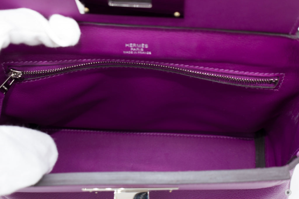 HERMES Hermes H082153 24/24 Mini  Anemone/anemone  Taurillon Clemence  | Italystation.com - Shop Now at italystation.com