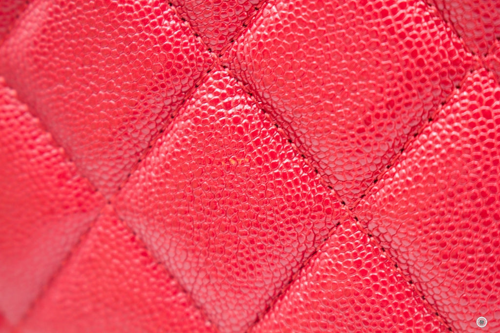 CHANEL Chanel Boy Zip Pouch  Red Caviar Pouch Sbhw | Italystation.com - Shop Now at italystation.com