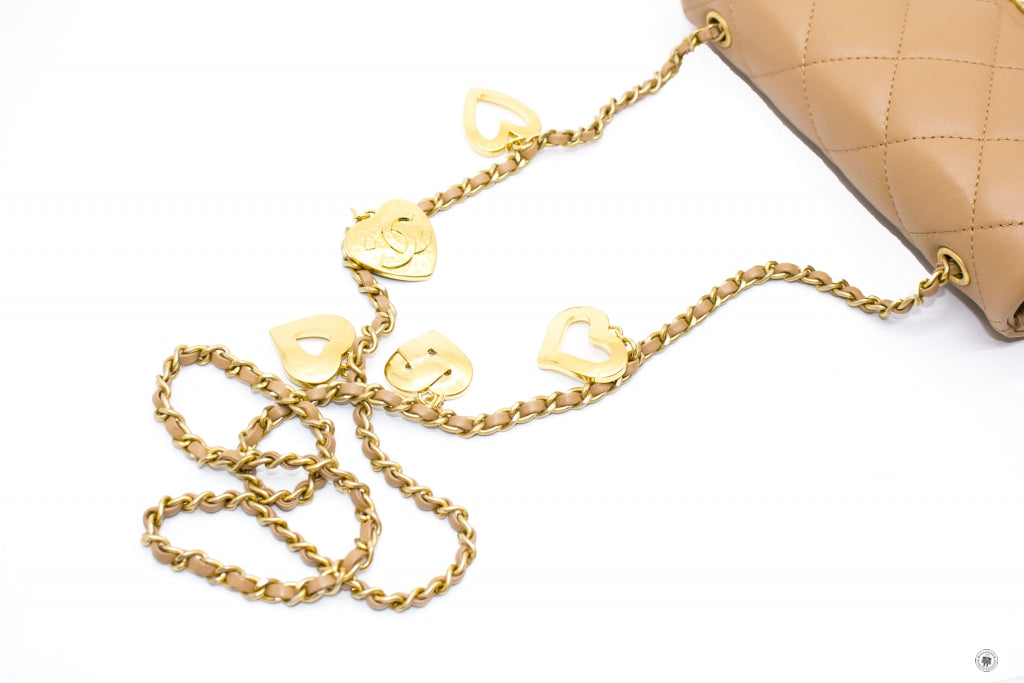 CHANEL Chanel AS3457 B08840  Mini Flap Bag With Heart Charms BJ523 / B | Italystation.com - Shop Now at italystation.com