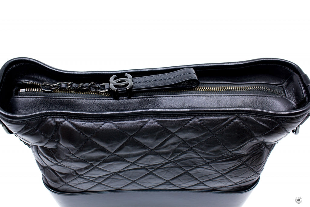 CHANEL Chanel A93824 B01935 Gabrielle Hobo Medium SO Black  Black / 94 | Italystation.com - Shop Now at italystation.com