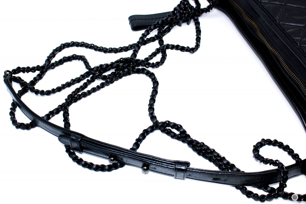 CHANEL Chanel A93824 B01935 Gabrielle Hobo Medium SO Black  Black / 94 | Italystation.com - Shop Now at italystation.com