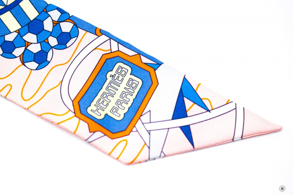 HERMES Hermes 063707S Odyssey Twilly Rose Pale/blue/jaune Soufre / 04  | Italystation.com - Shop Now at italystation.com