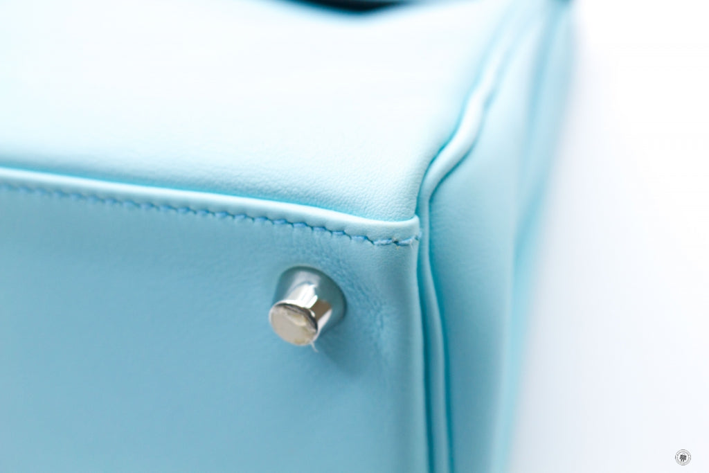 HERMES Hermes Kelly 25  Blue Zephyr / CKU2 Swift Shoulder Bags Phw | Italystation.com - Shop Now at italystation.com