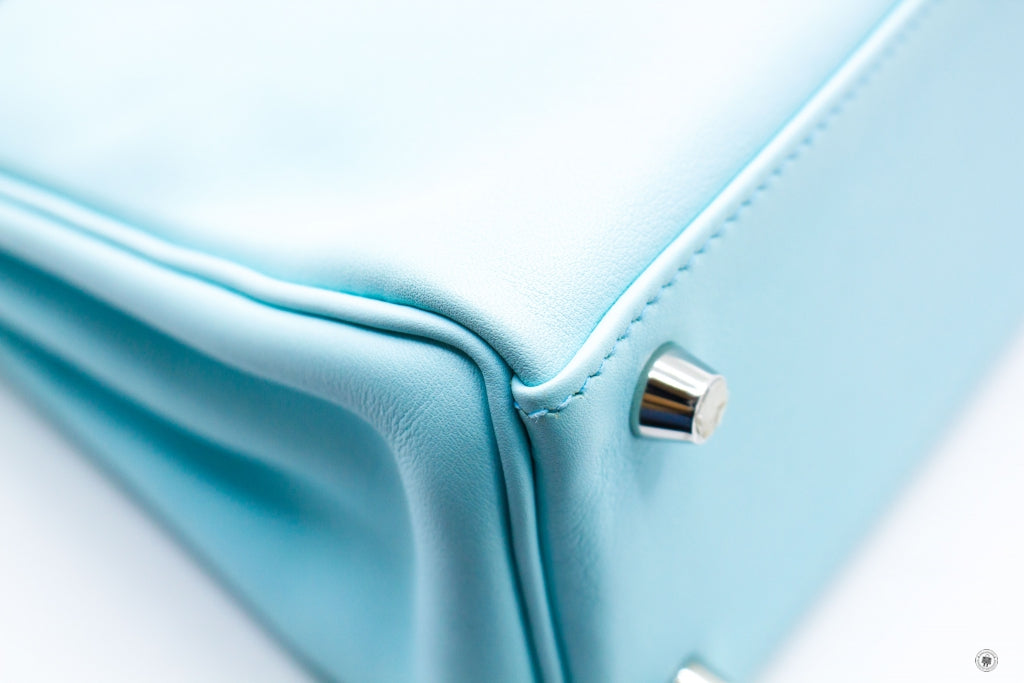 HERMES Hermes Kelly 25  Blue Zephyr / CKU2 Swift Shoulder Bags Phw | Italystation.com - Shop Now at italystation.com