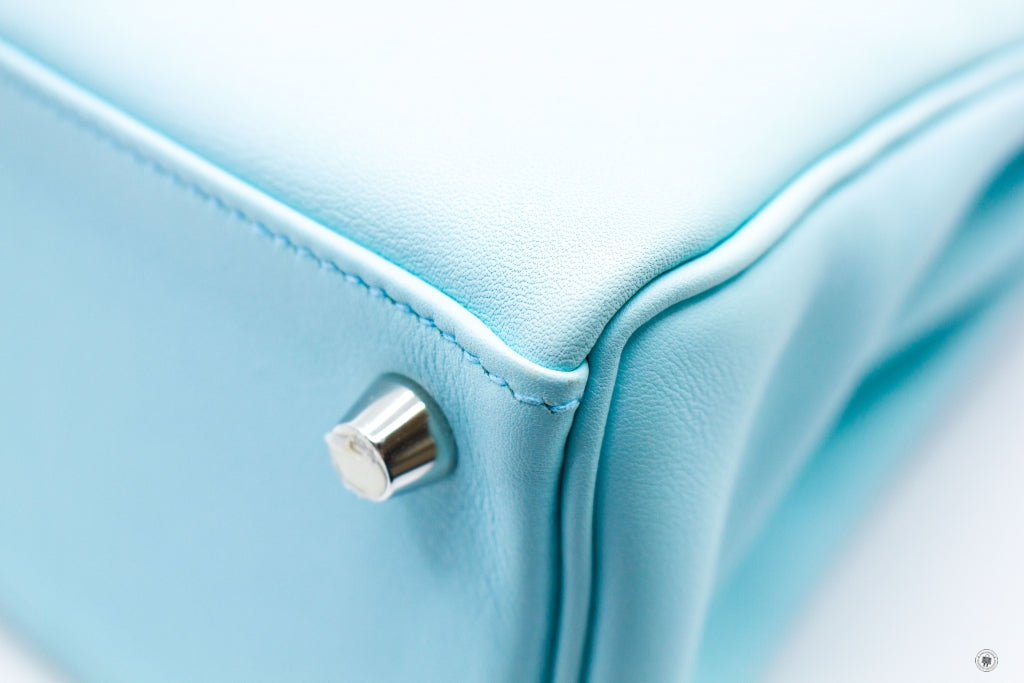 HERMES Hermes Kelly 25  Blue Zephyr / CKU2 Swift Shoulder Bags Phw | Italystation.com - Shop Now at italystation.com