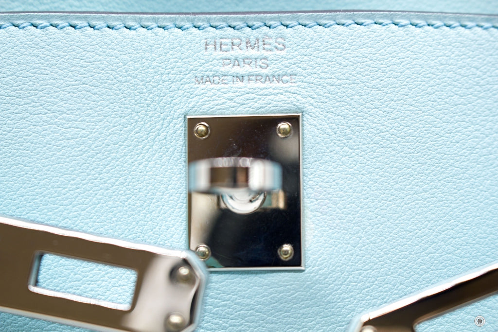 HERMES Hermes Kelly 25  Blue Zephyr / CKU2 Swift Shoulder Bags Phw | Italystation.com - Shop Now at italystation.com